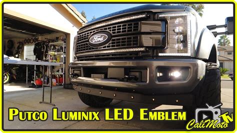 2019 Ford Super Duty F 250 Platinum Putco Luminix LED Front Ford Emblem