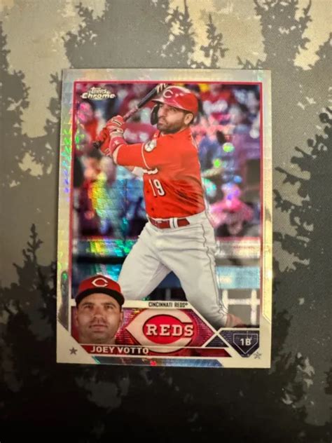 2023 TOPPS CHROME Prism Refractor Joey Votto Cincinnati Reds 190 EUR 1