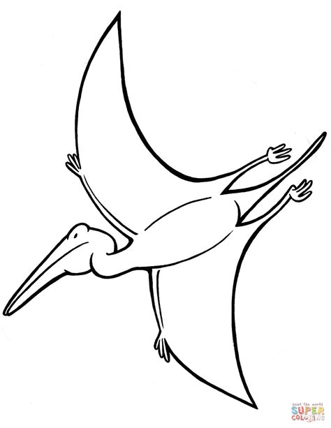 Dibujo de Pterodáctilo para colorear Dibujos para colorear imprimir