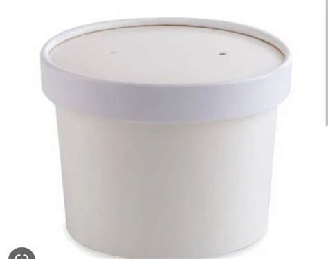 White Round Paper Food Container For Packaging Size 100 Ml To 1000 Ml At Rs 4piece In Meerut