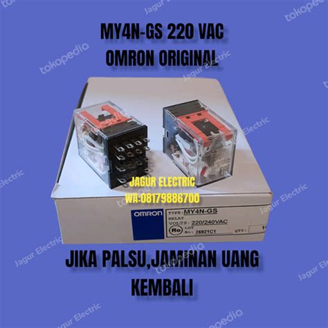 Jual RELAY OMRON MY4N GS 220 VAC RELAY OMRON ORIGINAL Jakarta Barat