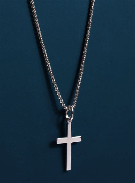 Sterling Silver Cross Necklace for Men — WE ARE ALL SMITH