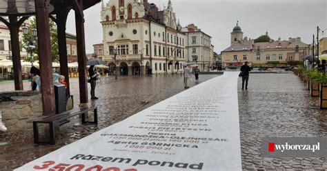 Lista tłustych kotów PiS rozłożona na rzeszowskim rynku Bez nazwisk