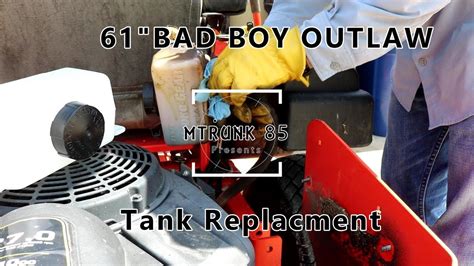 61 Bad Boy Outlaw Hydro Gear Tank Replacement Youtube