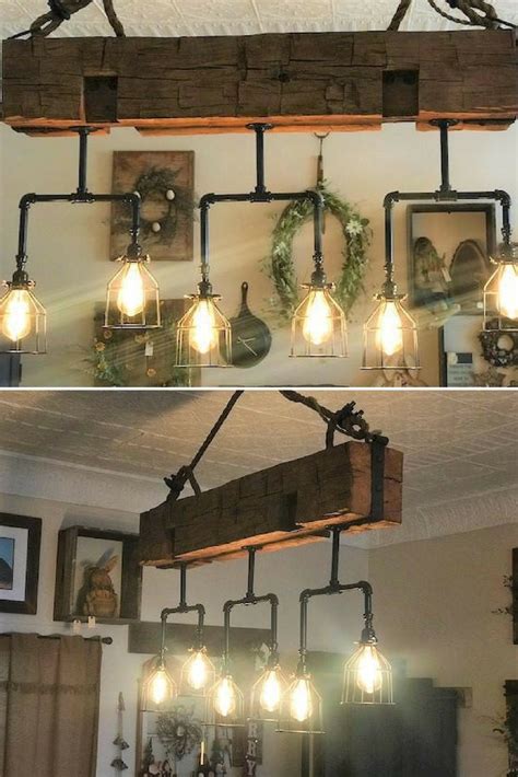 Reclaimed Barn Beam Light Fixture The Best Picture Of Beam