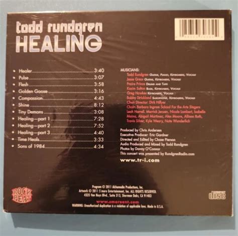 Healing By Todd Rundgren CD 2012 For Sale Online EBay