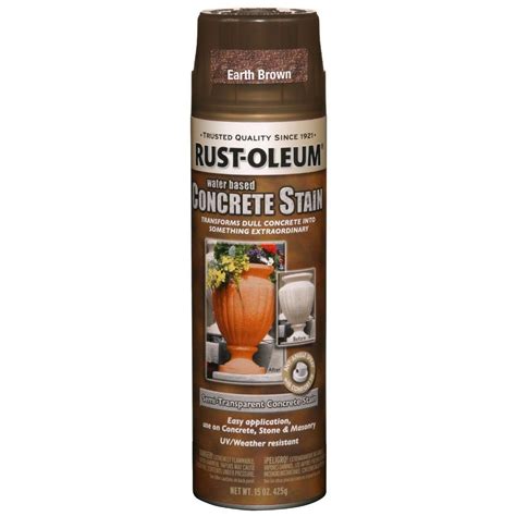 Rust Oleum Concrete Stain Oz Water Based Burnt Brick Spray Pack