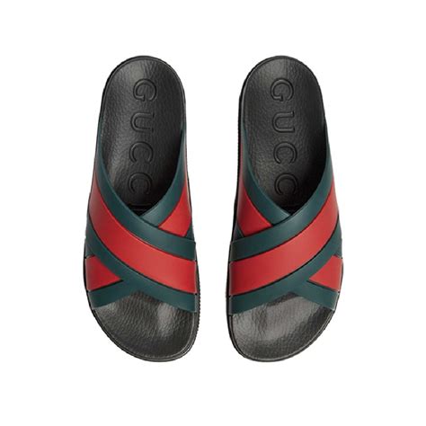 Dép Gucci Agrado Web Stripe Slide Black 630326 J8700 8460 Hệ Thống