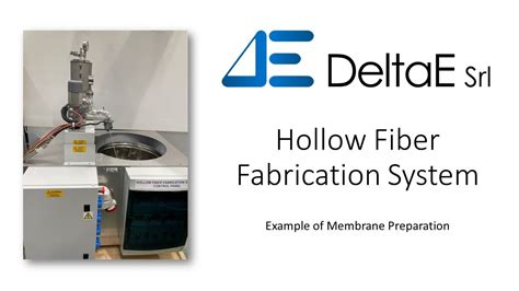 Hollow Fiber Fabrication System Example Of Membrane Preparation