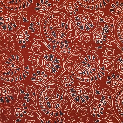 Ajrak Fabrics Buy Online Ajrak Fabrics Ajrak Cotton Hand Block Print