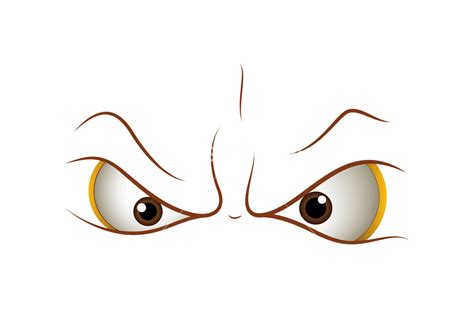 Angry Cartoon Eyes Royalty-Free Stock Image - Storyblocks