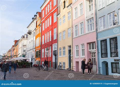 Copenhagen Denmark Old Colorful Houses In A Row Editorial Stock Image Image Of Facade