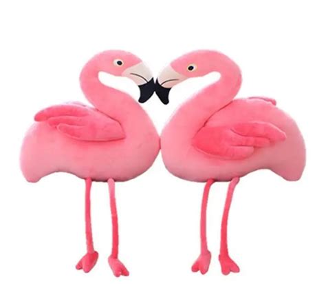 Cm De Alta Qualidade De Pel Cia Rosa Flamingo Recheado Dos Desenhos