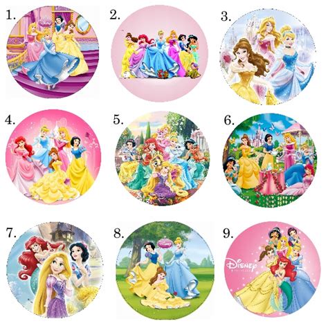 Opłatek waflowy tort KSIĘŻNICZKI DISNEY różne 20cm 13312625600 Allegro pl