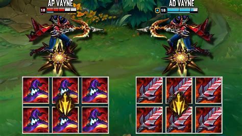 Ap Vayne Vs Ad Vayne Full Build Fights And Best Moments Youtube