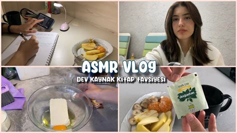 Asmr Vlog Dev Kaynak K Tap Tavs Yes Elmal Kurabiye Yapal M