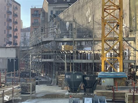 Milano Porta Garibaldi Cantiere Palais Tocqueville Dicembre