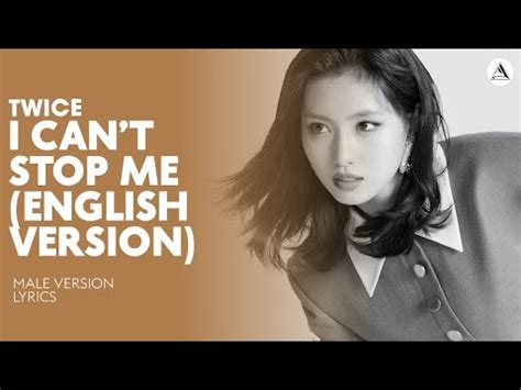 Twice I Cant Stop Me English Version Male Version Lyrics Youtube