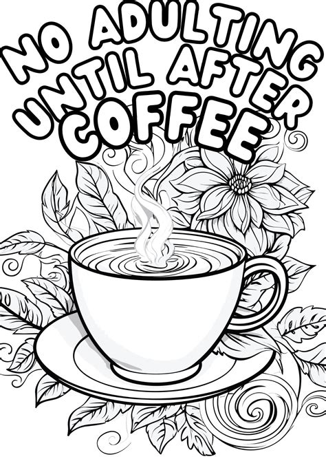 Free Printable Coloring Pages First The Coffee Crochet