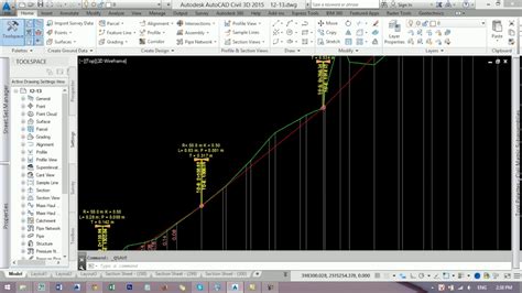 How To Insert Elevation Design Label On Profile In Civil D Youtube