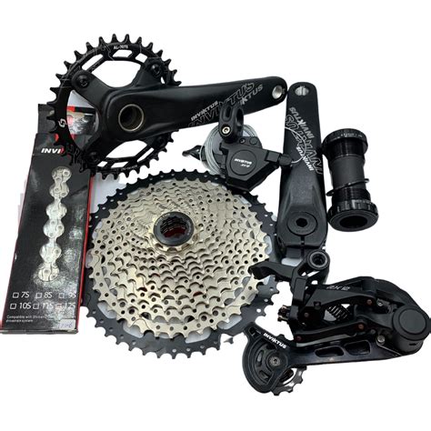 Kit Grupo Transmiss O Bike Mtb V Inviktus Completo X V Cassete