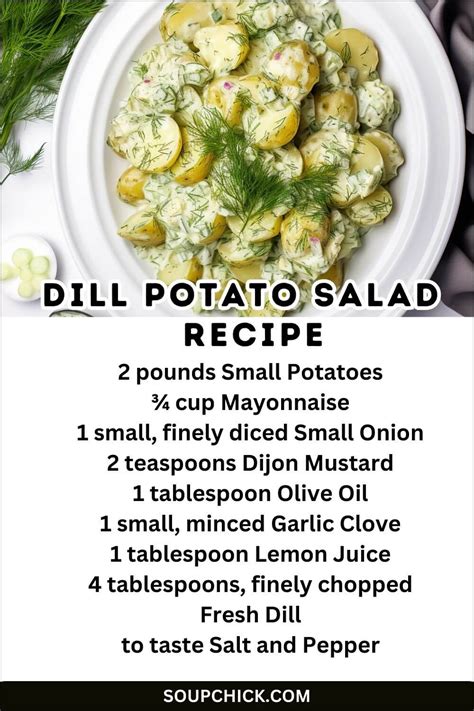 20 Minutes Dill Potato Salad Recipe Perfect For Gatherings Soup Chick