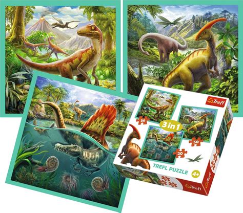 Trefl Puzzle W Niezwyk Y Wiat Dinozaur W Allegro Pl