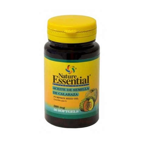 ACEITE SEMILLA DE CALABAZA 500MG 50 PERLAS NATURE ESSENTIAL Vitalis