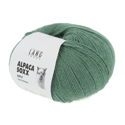 Lang Yarns Alpaca Soxx Fach Efeu Melange Lanade