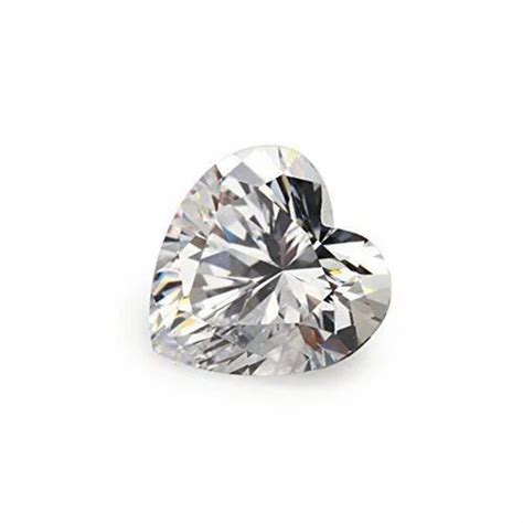 Silver Polished Heart Shape Zircon Stone Size 3mm At Rs 10 Piece In