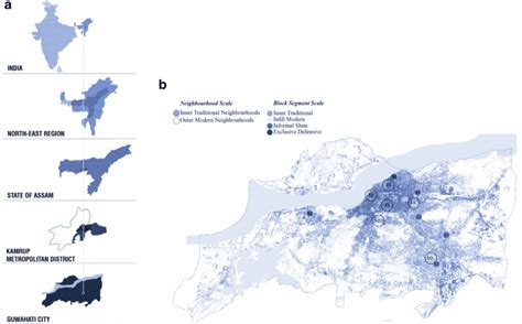 A Positioning Guwahati In The Geographical Context Of India B Map Of