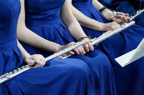 Premium Photo | Instrument flute. Play flute. Orchestra