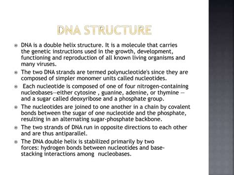 Denaturation And Renaturation Of Dna Pptx