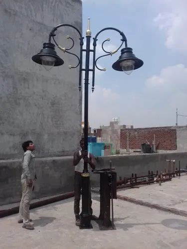 Mild Steel Dual Arm M S Decorative Pole 4 Mtr For Street At Rs 18000