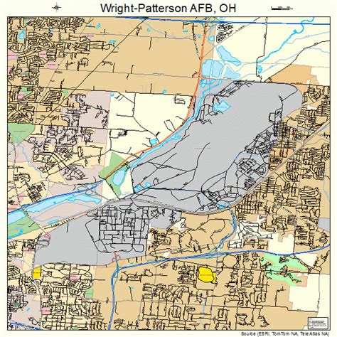 Wright Patterson AFB Ohio Street Map 3986660