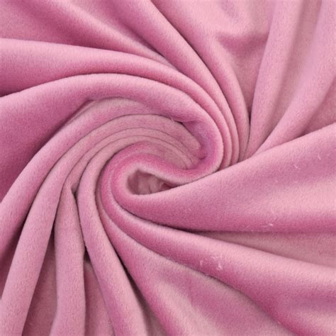 Tissu Nicki Jersey Velours Stretch Polyester Eva Vieux Rose Tissus