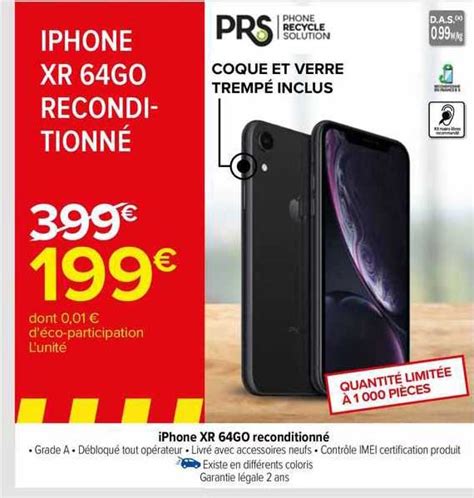 Promo Iphone Xr Go Recondi Tionn Chez Carrefour Icatalogue Fr