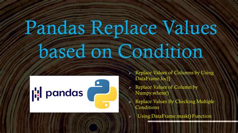 Pandas Replace Values Based On Condition Spark By Examples