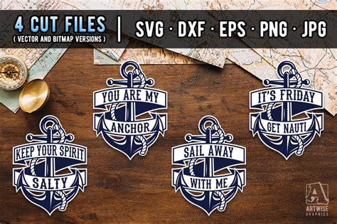 Anchors And Funny Nautical Quotes And Sayings Svg Cut Files By Artwise