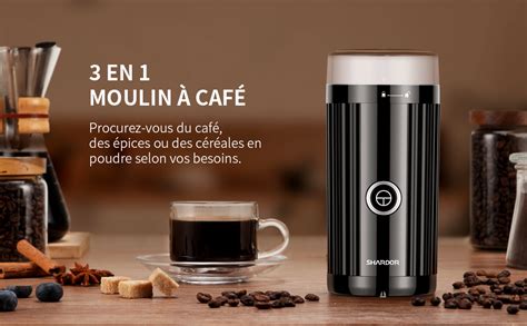 Shardor Moulin Caf Lectrique Moulin Caf En Grande Capacit