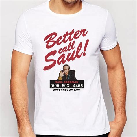 BETTER CALL SAUL Men T Shirt BREAKING BAD Short Sleeve Letter Printed