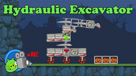 Bad Piggies Invention Hydraulic Excavator In Bad Piggies VT97 Gaming