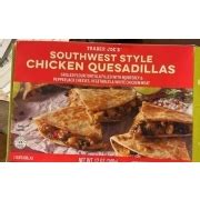 Trader Joe S Chicken Quesadillas Southwest Style Calories Nutrition