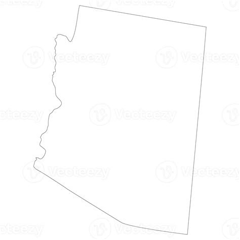 Arizona State Map Us State Of Arizona Map 35769109 Png