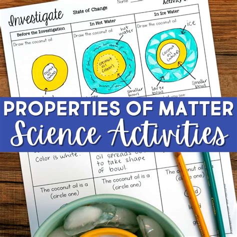 Properties Of Matter 2nd Grade Science Stations