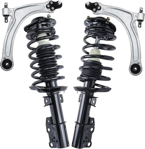 4pc Front Struts Lower Control Arms Suspension Kit