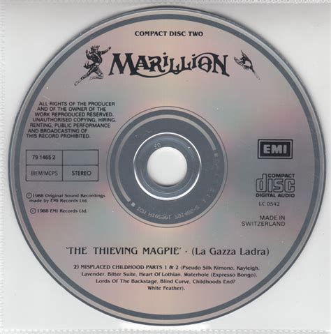 The Thieving Magpie La Gazza Ladra De Marillion Cd X Emi