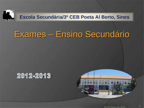 Ppt Exames Ensino Secund Rio Escola Secund Ria Ceb Poeta Al