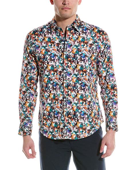 Robert Graham Como Classic Fit Woven Shirt In Blue For Men Lyst