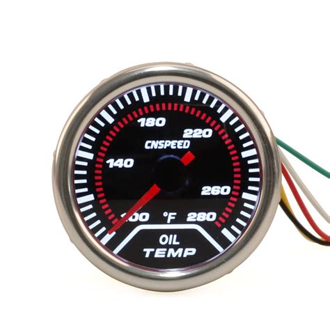 Oil Temp Gauge 2 52mm Smoke Len 100 280 F Degree Grandado